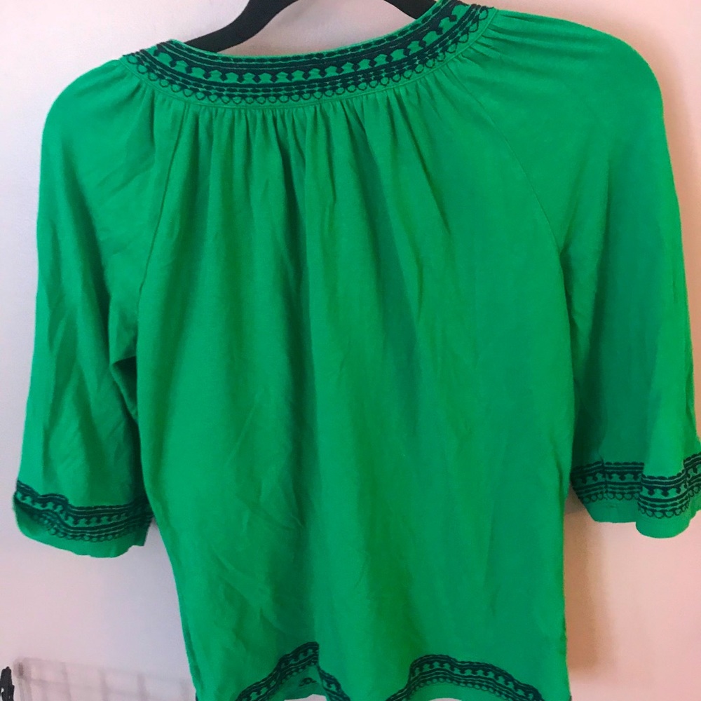 Green tunic top